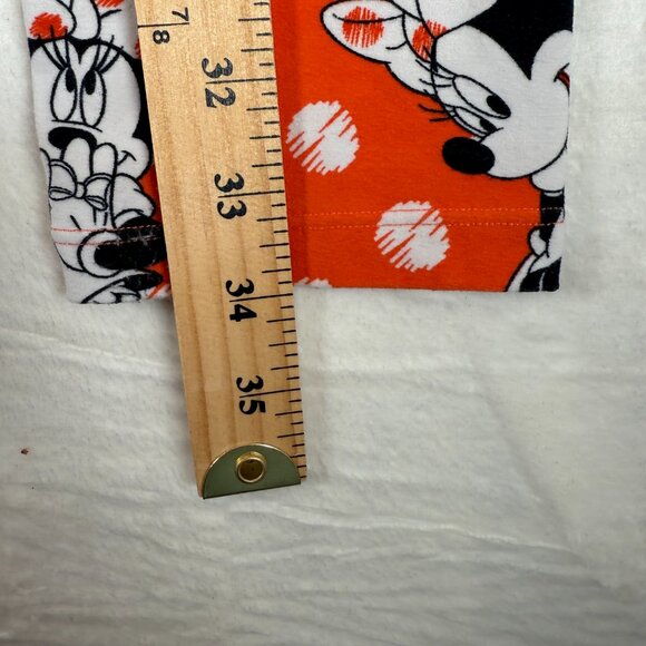 LuLaRoe Disney TC MINNIE MOUSE Citrus Orange POLKA DOT Leggings One Size - Picture 5 of 8
